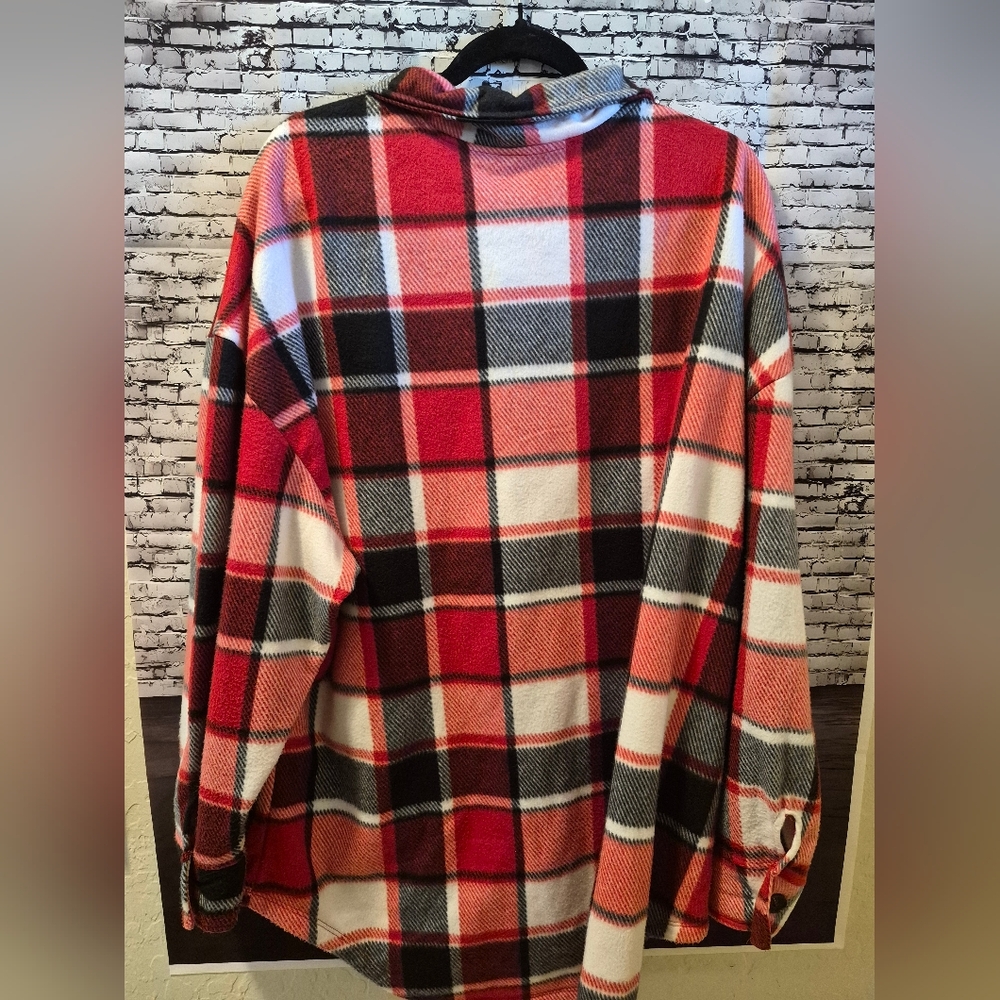 LOVE FLANNEL BUTTON DOWN SHIRT SIZE 4X - Picture 5 of 5